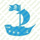 Razítko pirátská loď