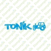 Transparentní razítko Toník a traktor