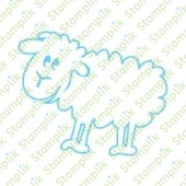 Transparentní razítko ovečka obrys